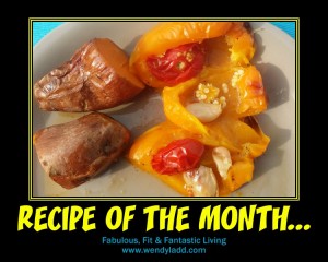 Yam & Peppers on the BBQ